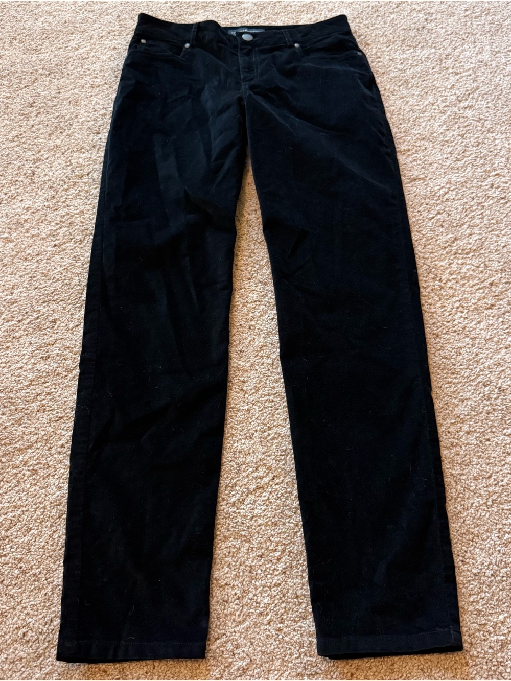 Peruvian Connection Black Corduroy Pants Size 6